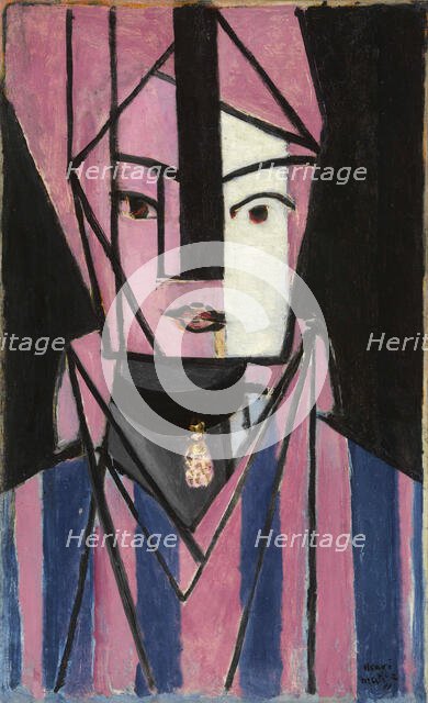 Tête blanche et rose, 1914-1915. Creator: Matisse, Henri (1869-1954).