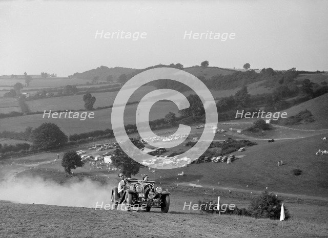 Fiat Balilla 508S competing in the Singer CC Rushmere Hill Climb, Shropshire 1935. Artist: Bill Brunell.