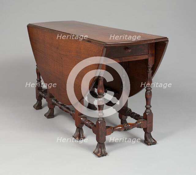 Gate Leg Table, 1710/30. Creator: Unknown.