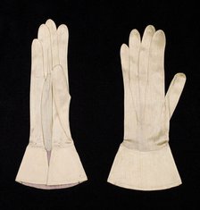 Gloves, French, 1740-60. Creator: Unknown.