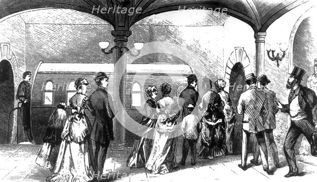 First New York Subway, USA, 1870. Artist: Unknown