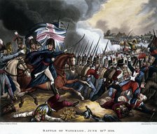 Battle of Waterloo, June 18th 1815, 1819. Creators: William Heath, Joseph Constantine Stadler.
