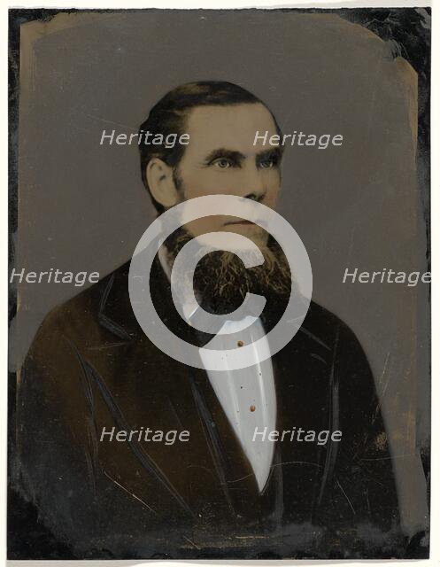 Portrait of bearded man, 1860s-1880s. Creator: Unknown.