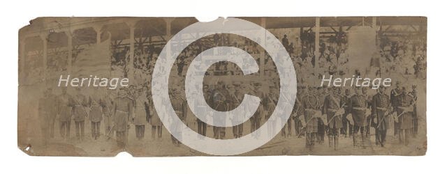 Albumen print of members of the Grand United Order of Odd Fellows, 1890-1930. Creator: Unknown.