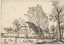 Farm, from The Small Landscapes, 1559-61. Creator: Johannes van Doetecum I.