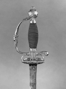 Smallsword, German, possibly Augsburg, ca. 1730. Creator: Unknown.