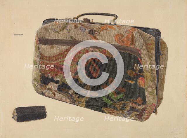 Carpet Bag, c. 1938. Creator: Samuel Faigin.