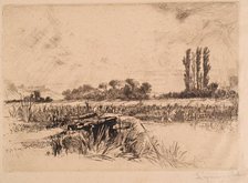 Water Meadows, c1859. Creator: Francis Seymour Haden.