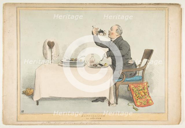 H(C)annibalism or an Irish Stew, August 5, 1833. Creator: John Doyle.