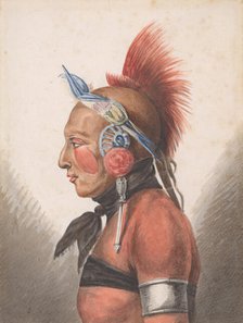 An Osage Warrior, 1811-ca. 1813. Creator: Pavel Petrovic Svin'in.