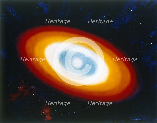 Artist's impression of 'disc star' in constellation Cygnus. Creator: NASA.