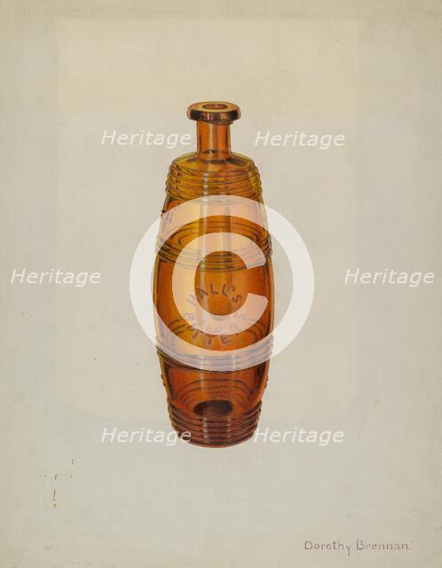Bottle, c. 1939. Creator: Dorothy Brennan.
