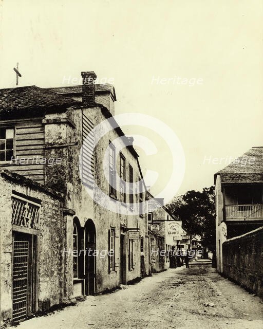 St. George Street, St. Augustine, St. Johns County, Florida, 1936 or 1937. Creator: Frances Benjamin Johnston.
