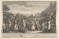 The Idle "Prentice Executed at Tyburn (Industry and Idleness, plate 11), September 30, 1747. Creator: William Hogarth.