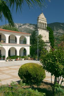 Monastery of Agios Gerasimos, Kefalonia, Greece.