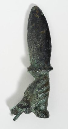Human Hand and Dagger Fragment, Roman Period (30 BCE-395 CE) or later. Creator: Unknown.
