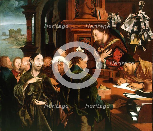 The Calling of Saint Matthew, 1536. Creator: Reymerswaele, Marinus Claesz, van (ca. 1490-after 1567).