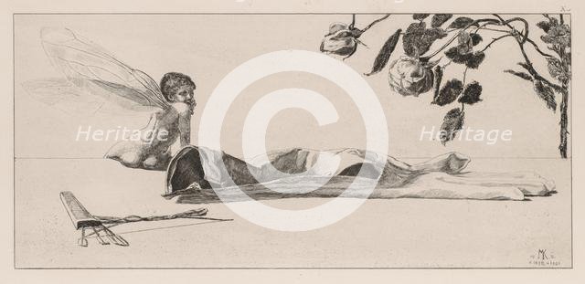 A Glove: Amor, 1880. Creator: Max Klinger (German, 1857-1920).