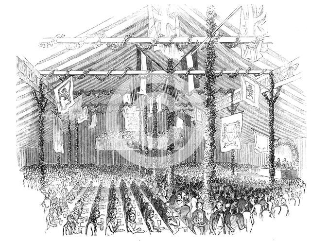 Lord Egerton's  Fete - the Pavilion at Worsley, 1844. Creator: Unknown.