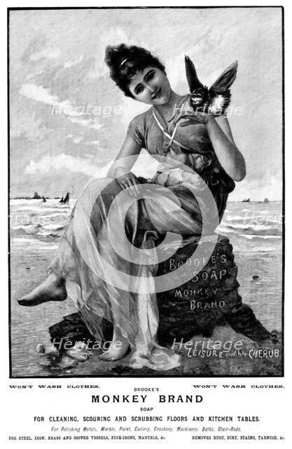 Advertisement for Brooke's Soap, 1895. Creator: Unknown.