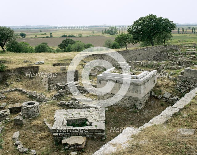 Ruins of sanctuary, Troy IX stratum, Troy, Turkey, 1st-4th centuries (2005). Creator: Unknown.