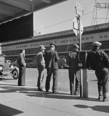 Men on "Skid Row", Modesto, California, 1937. Creator: Dorothea Lange.