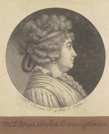 Catherine Keteltas Livingston, 1797-1798. Creator: Charles Balthazar Julien Févret de Saint-Mémin.