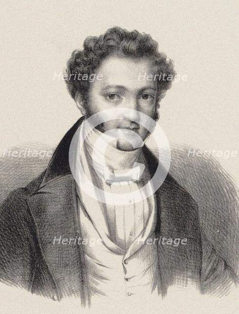 Portrait of pianist and composer Ignaz Moscheles (1794-1870) , 1835. Creator: Anonymous.