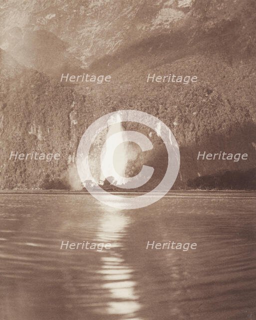 The Bowen Fall, Milford track. From the album: Record Pictures of New Zealand, 1920s. Creator: Harry Moult.