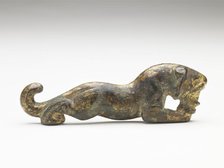 Tally in the form of a tiger (fragment), Han dynasty, 206 BCE-220 CE. Creator: Unknown.