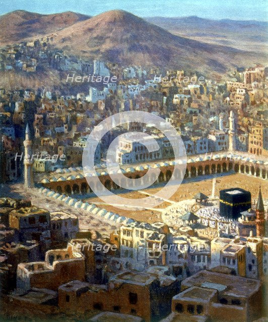 'View of Mecca', from La Vie de Mohammed, Prophete d'Allah, c1880-c1920. Artist: Etienne Dinet