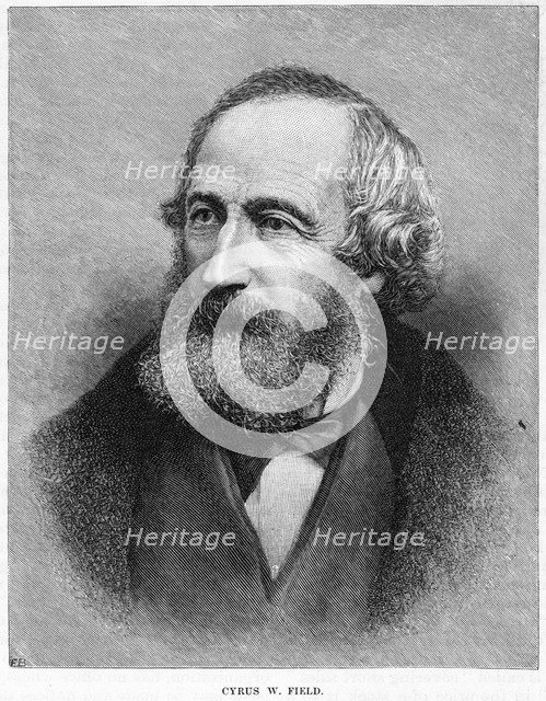 'Cyrus W Field, American financier', c19th century. Artist: Unknown