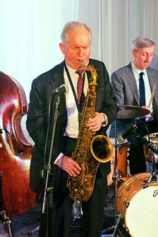 Scott Hamilton, Scott Hamiltpn Quartet, Watermill Jazz Club, Dorking, Surrey, 2022. Creator: Brian O'Connor.