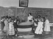 Wash., D.C. public school (1st Division) classroom scene, ca. 1899, (c1899?). Creator: Frances Benjamin Johnston.