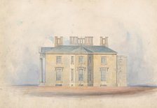 Design for a Classical Country House, Side Elevation, early 19th century. Creator: Anon.