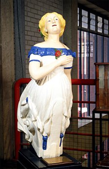 Terra Nova figure head, 1884	. Creator: Unknown.