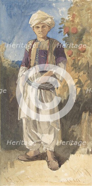 Standing Turkish Youth, 1844. Creator: William James Muller.