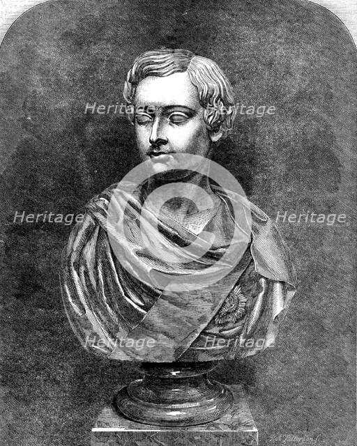 The International Exhibition: marble bust of His Royal Highness the Prince of Wales..., 1862. Creator: Robert Paterson.