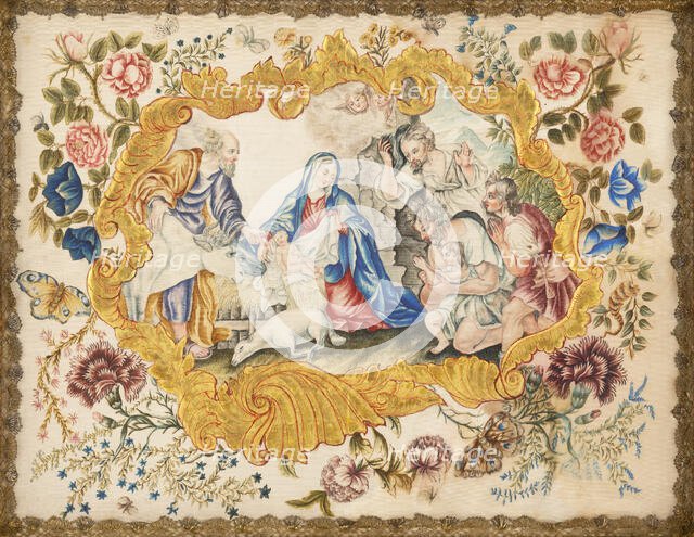 Adoration of the Shepherds, 18th century. Creator: Unknown.