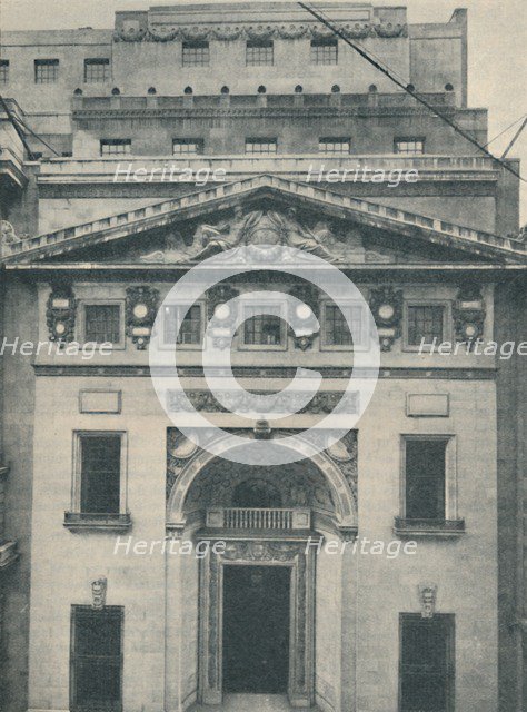 'The Leadenhall Street Entrance of Lloyd's', 1936. Artist: Unknown.