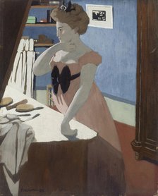 Misia at Her Dressing Table, 1898. Artist: Vallotton, Felix Edouard (1865-1925)