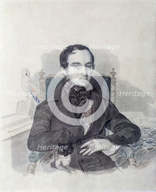 Portrait of Prince Vladimir Fyodorovich Odoyevsky (1803-1869), 1840s.