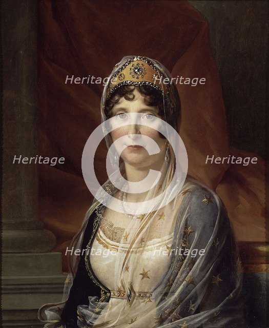Portrait of Maria Letizia Ramolino Bonaparte (1750-1836), mother of Napoleon Bonaparte, ca 1804. Artist: Gérard, François Pascal Simon (1770-1837)