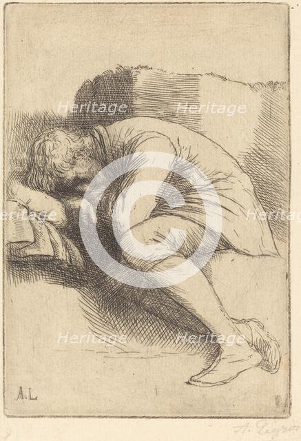 Sleeper (Un dormeur). Creator: Alphonse Legros.