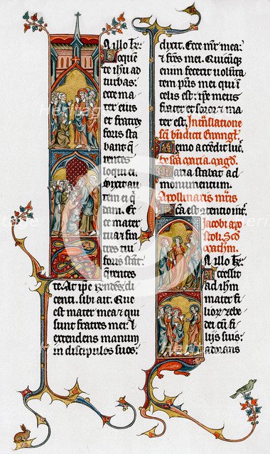 Illuminated letters, late 13th century. Artist: Unknown