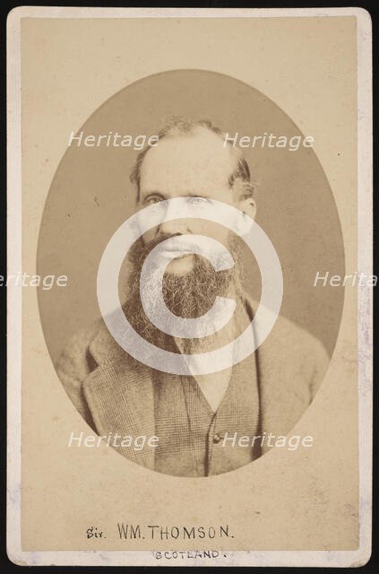 Portrait of Sir William Thomson, 1st Baron Kelvin (1824-1907), 1876. Creator: Centennial Photographic Company.