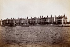 St Thomas's Hospital, Lambeth: exterior seen from across the Thames, c1890s. Creator: Unknown.