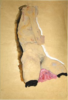 Female torso, 1911. Creator: Schiele, Egon (1890-1918).