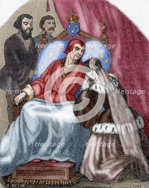 Death of Louis XI, 1483, (1851). Creator: Dupre.