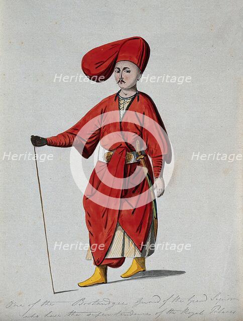 A Turkish guardsman. Creator: Unknown.